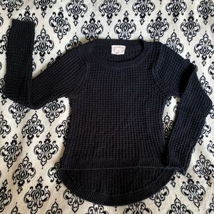 Loose Knit Dark Black Sweater